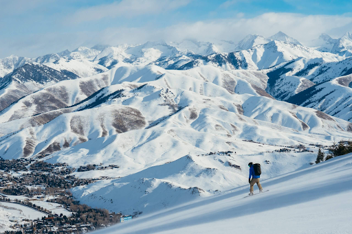 Winter in the mountainous region of Idaho.